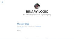 Desktop Screenshot of binarylogic.com